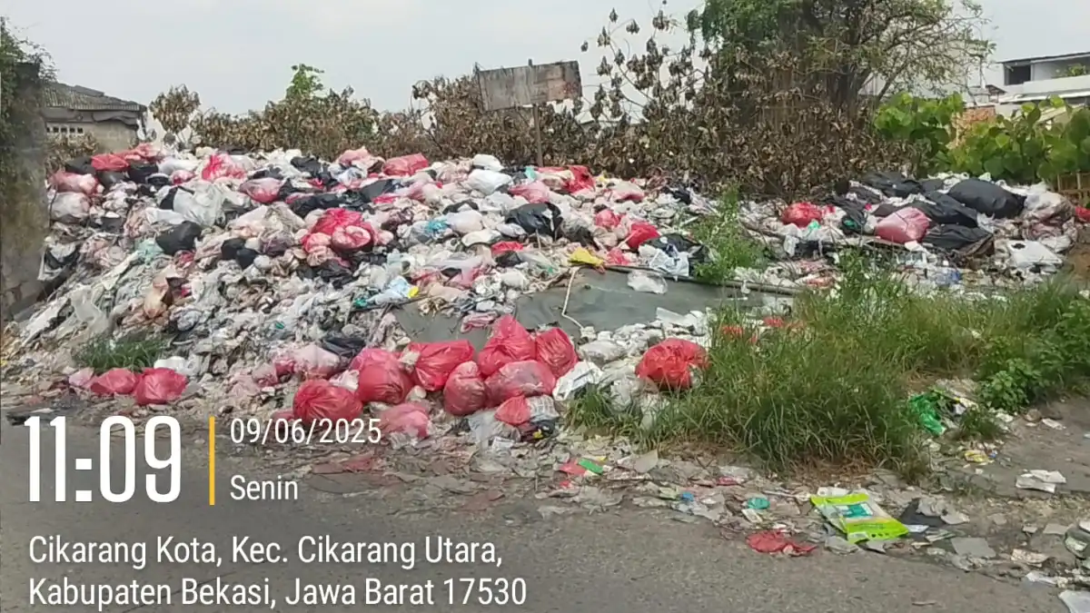 UPT Kebersihan Wilayah 4 Bekasi Diduga Abaikan Tumpukan Sampah