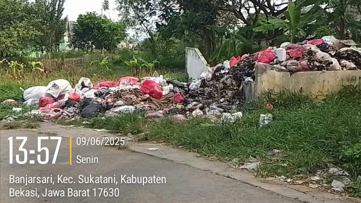 UPT Kebersihan Wilayah 4 Bekasi Diduga Abaikan Tumpukan Sampah