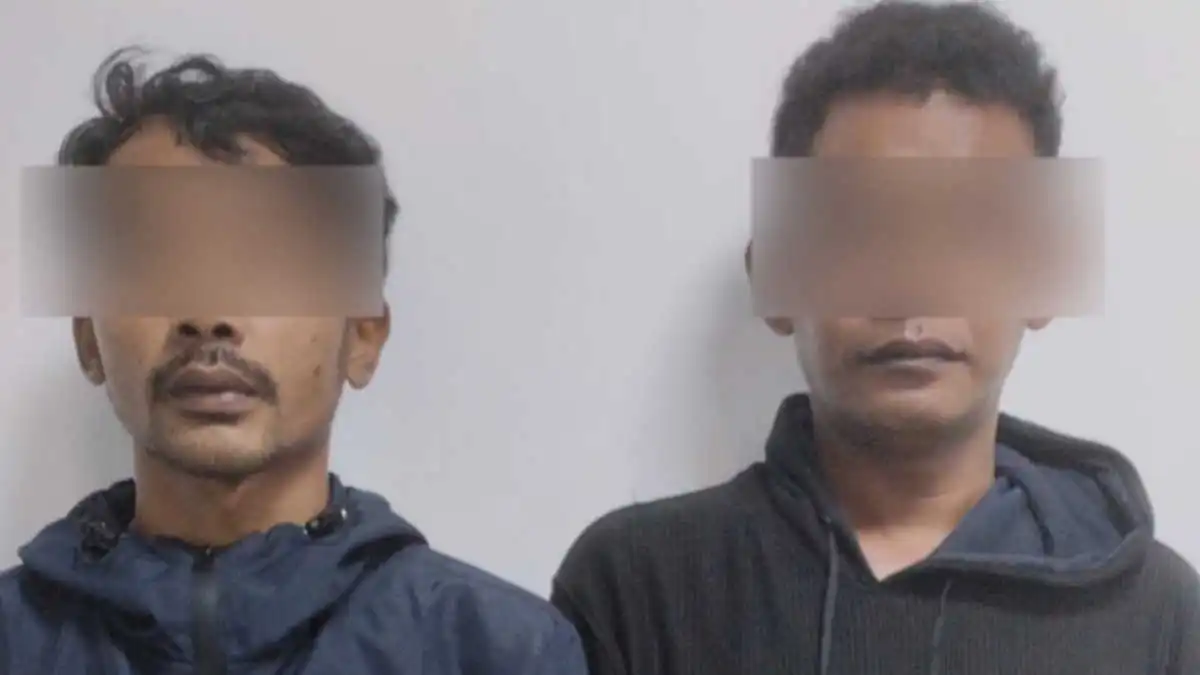 Polres Bogor Tangkap 2 Pria yang Todongkan Parang dan Pistol Kepada Warga Cigudeg