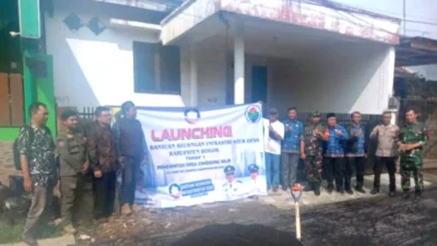 Pemdes Cihideung Ilir Ciampea Launching Program Bantuan Infrastruktur Desa 2025