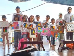 Sanggar Obor Sakti Gelar Lomba Melukis Bertajuk Ekspresi Anak