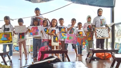Sanggar Obor Sakti Gelar Lomba Melukis Bertajuk Ekspresi Anak