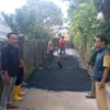 Bankeu infrastruktur Desa Cair, Pemdes Sukadamai Hotmik Jalan Kampung