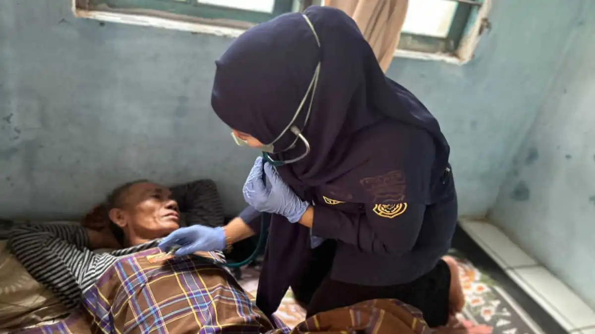 Tanggap Bencana Si Dokkes Polres Bogor Gelar Bhakti Kesehatan di Rancabungur
