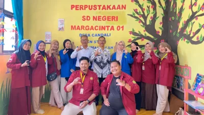 SDN Margacinta 01 Berkolaborasi dengan STKIP Arrahmaniyah Depok Hadirkan Pojok Baca