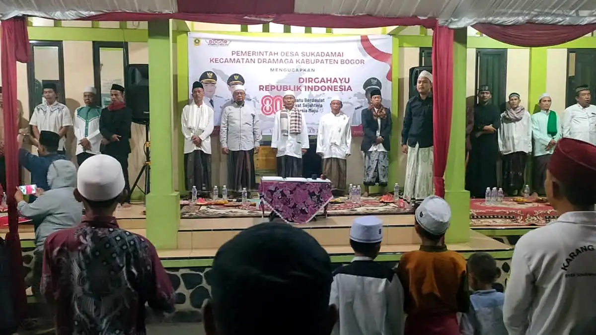 80 Tahun Indonesia Merdeka, Pemdes Sukadamai Gelar Syukuran