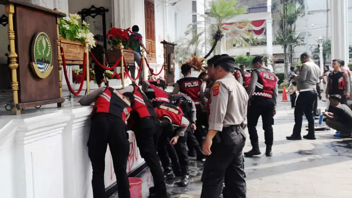 Pasca Aksi Vandalisme, Gedung Balai Kota Bogor Kembali Dipoles