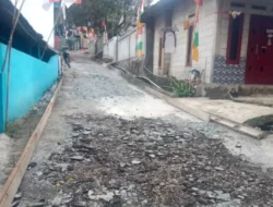 Pemdes Tamansari Betonisasi Jalan Untuk Akses Lalu Lintas Para Petani