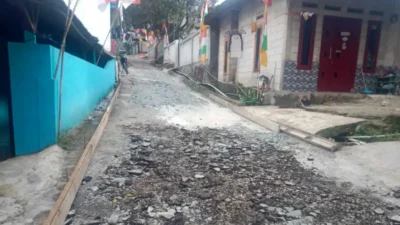 Pemdes Tamansari Betonisasi Jalan Untuk Akses Lalu Lintas Para Petani
