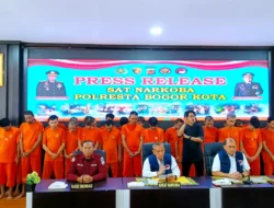 Sepanjang September 2025, Polresta Bogor Kota Ungkap 28 Kasus Narkoba dengan 33 Tersangka