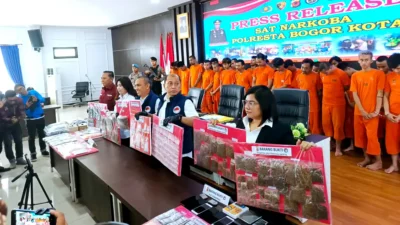 Sepanjang September 2025, Polresta Bogor Kota Ungkap 28 Kasus Narkoba dengan 33 Tersangka