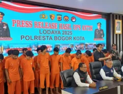 Sat Resnarkoba Polresta Bogor Kota Ungkap 20 Kasus dan Tangkap 23 Tersangka Selama Operasi Antik Lodaya 2025