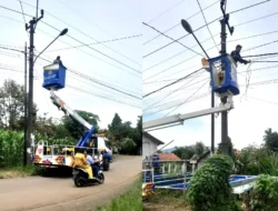 Pemdes Rancabungur Gandeng UPT Dishub Perbaiki PJU Mati
