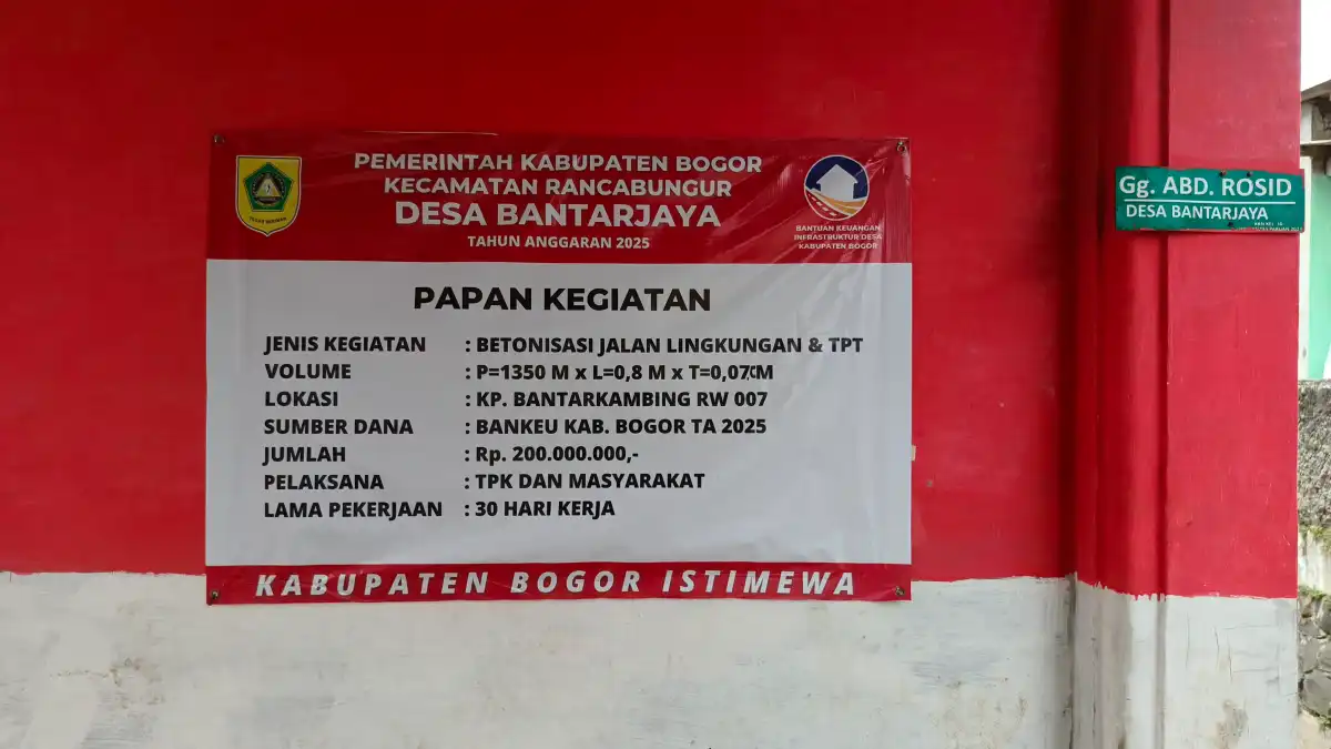 Gunakan Brangkal, Betonisasi Jaling RW 007 Desa Bantarjaya Diduga Terindikasi Korupsi