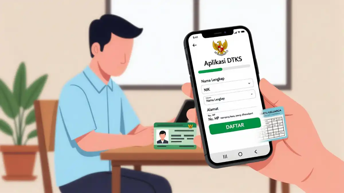Ilustrasi cara daftar DTKS online untuk mendapatkan bantuan sosial pemerintah