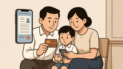 Wajib Tahu! Ini Syarat dan Kriteria Resmi Penerima Bantuan Sosial Ilustrasi keluarga Indonesia memeriksa syarat dan kriteria penerima bantuan sosial pemerintah