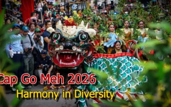 Barongsai meriah di Cap Go Meh 2026 Bogor di Jalan Suryakencana