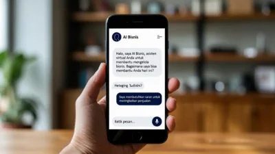 Chatbot membantu UMKM menggunakan AI 2026 untuk meningkatkan layanan pelanggan 24 jam