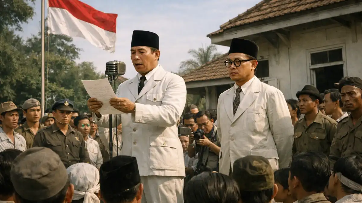 proklamasi 17 agustus 1945 dibacakan di pegangsaan timur jakarta