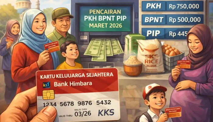 Pencairan Bansos PKH BPNT PIP Maret 2026 Resmi Dimulai