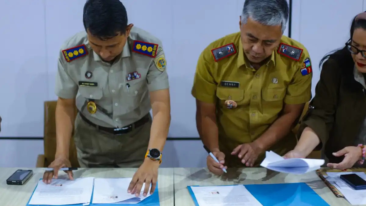 Penandatanganan berita acara pembayaran Tol BORR Seksi III B di Balai Kota Bogor