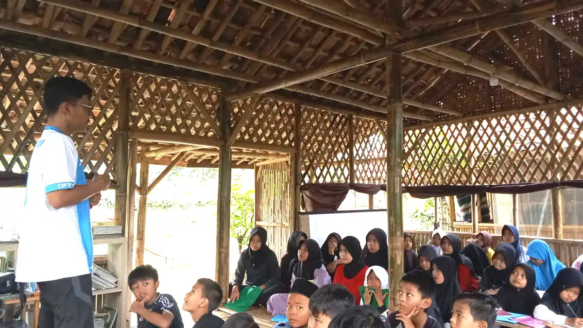 Suasana kegiatan Ramadan Ceria Putra Bangsa di Komplek Edukasi