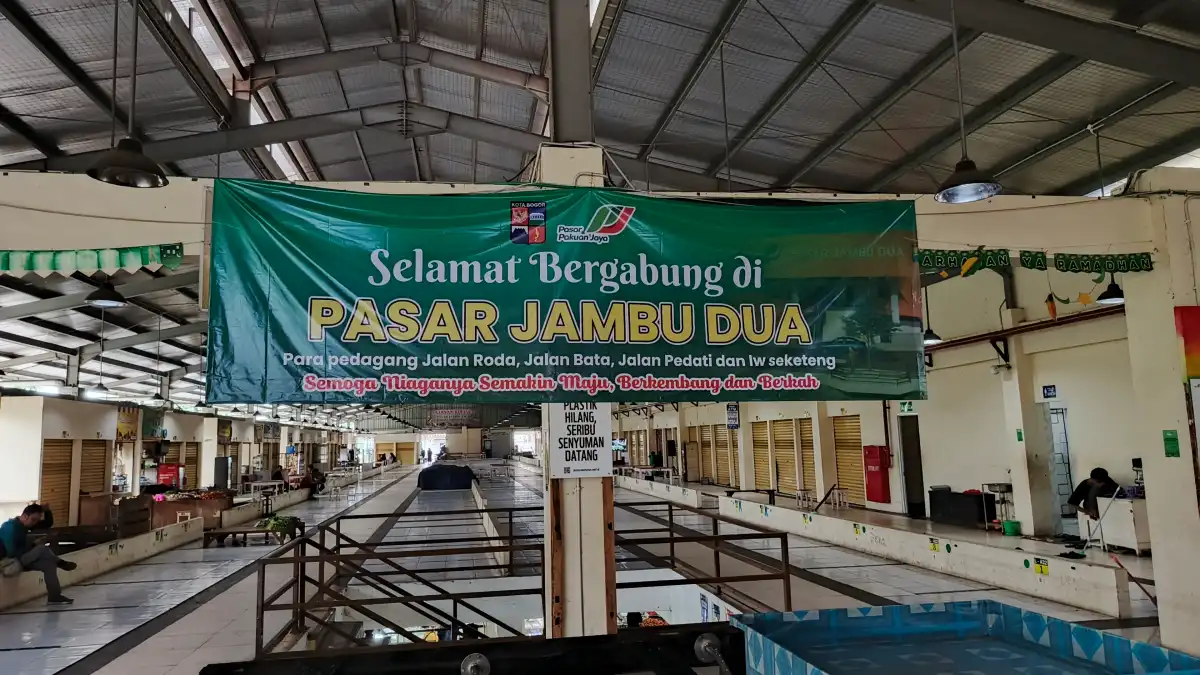 Pasar Jambu Dua Bogor setelah revitalisasi