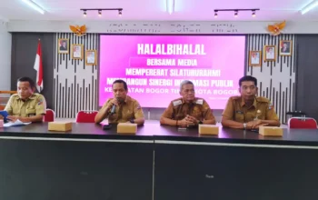 Halalbihalal Kecamatan Bogor Timur bersama media di Aula Kantor Kecamatan