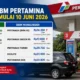 Harga Pertamax Naik Hampir Rp4.000 per Liter, Simak Daftar Lengkap BBM Pertamina Terbaru Mulai 10 Juni 2026