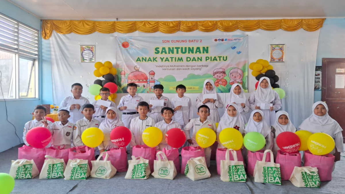 SDN Gunung Batu 2 Santuni 21 Anak Yatim dan Piatu di 10 Muharram 1448 H, Wujud Kepedulian Orang Tua dan Sekolah