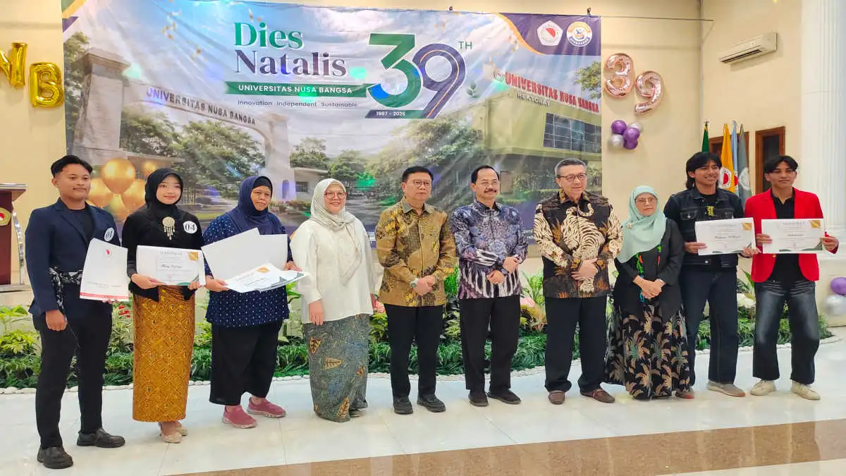 Dies Natalis Universitas Nusa Bangsa ke-39, UNB Tutup Satu Nusa Fest 2026 Perayaan Dies Natalis Universitas Nusa Bangsa ke-39 yang dirangkaikan dengan Closing Ceremony Satu Nusa Fest 2026 di Kampus Universitas Nusa Bangsa, Kota Bogor.