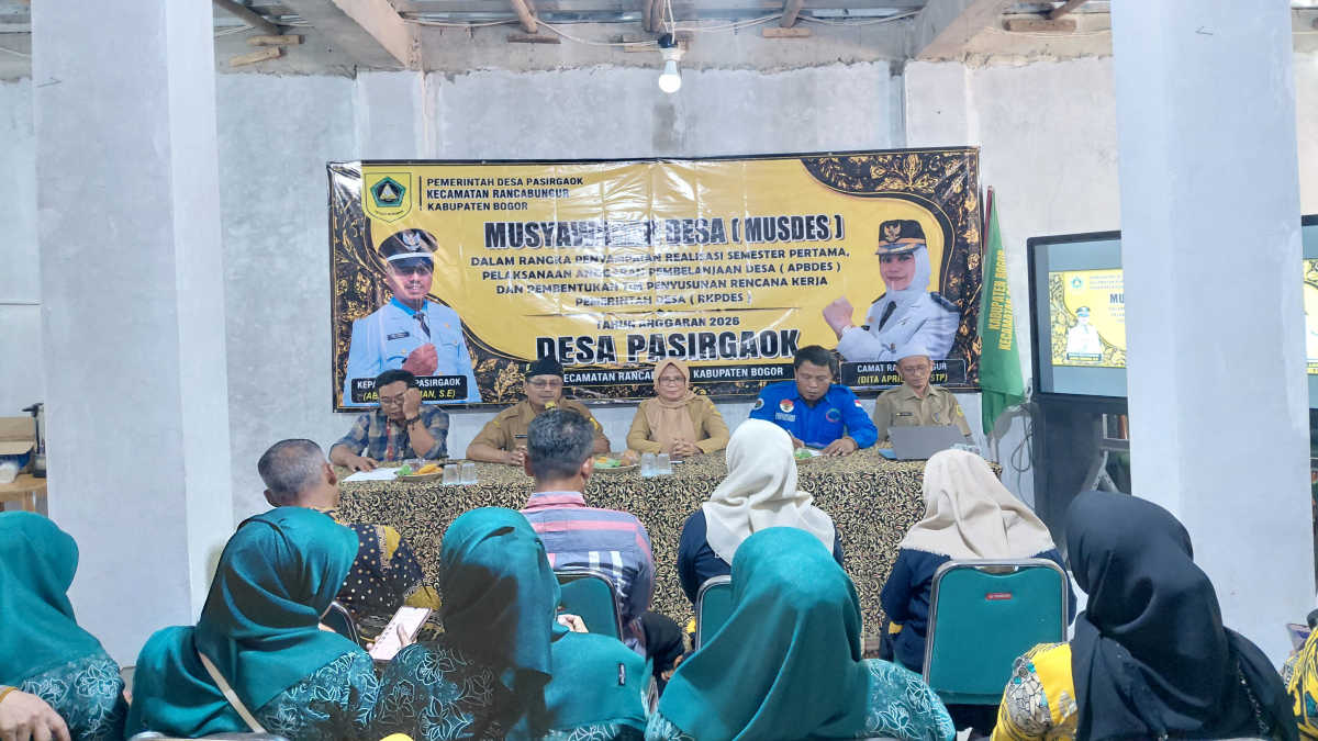 Musdes Pasirgaok Bahas Realisasi APBDes Semester I dan Bentuk Tim Penyusun RKPDes 2027