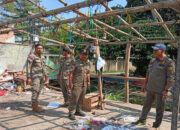 Satpol PP Kecamatan Rancabungur Cek Pembongkaran Mandiri Bangunan Liar, 132 Bangunan di Empat Desa Telah Didata