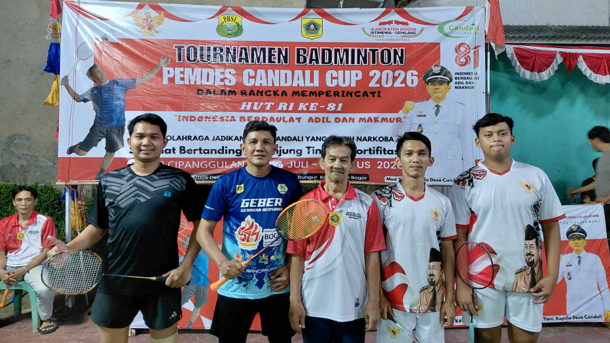 Semarak HUT RI ke-81! Turnamen Badminton Pemdes Candali Cup 2026 Resmi Digelar, Gaungkan Gerakan Desa Candali Bebas Narkoba