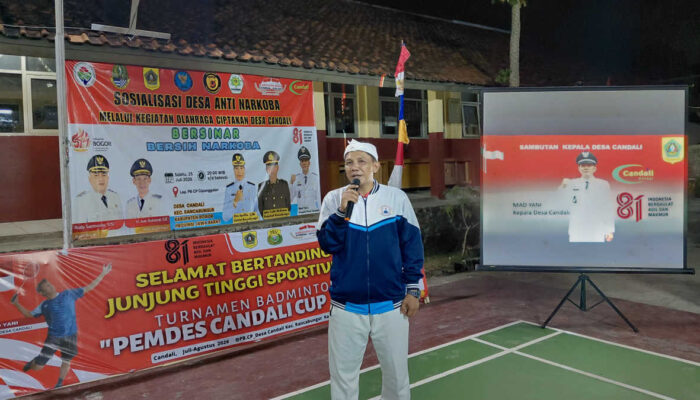 Semarak HUT RI ke-81! Turnamen Badminton Pemdes Candali Cup 2026 Resmi Digelar, Gaungkan Gerakan Desa Candali Bebas Narkoba