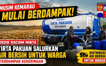 Wali Kota Bogor Dedie Rachim Minta Perumda Tirta Pakuan Salurkan Air Bersih bagi Warga Terdampak Kekeringan Dedie Rachim meminta Perumda Tirta Pakuan menyalurkan air bersih bagi warga terdampak kekeringan di Kota Bogor.