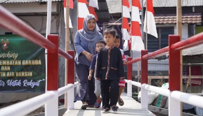 Jembatan Garuda King Ago Batu Tapak Diresmikan, Zenal Dorong Infrastruktur Dasar di Bogor Jembatan Garuda King Ago Batu Tapak di Pasir Jaya Bogor