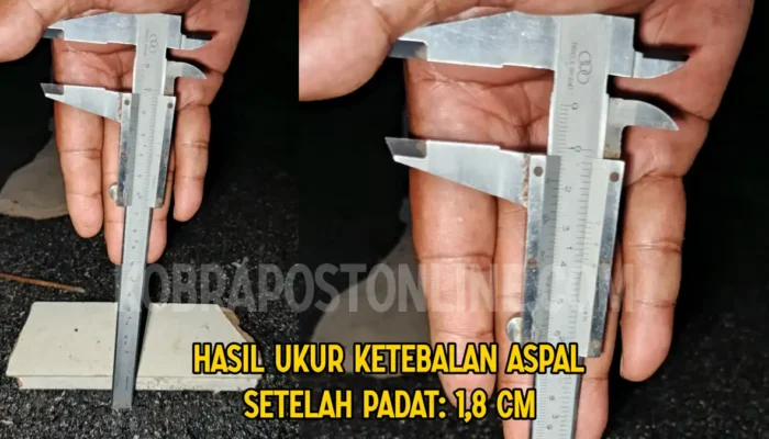 2 Paket Jalan, Dua Perusahaan, Satu Pelaksana: Ketebalan Aspal Griya Melati Bubulak Dipertanyakan Proyek jalan Griya Melati Bubulak Kota Bogor