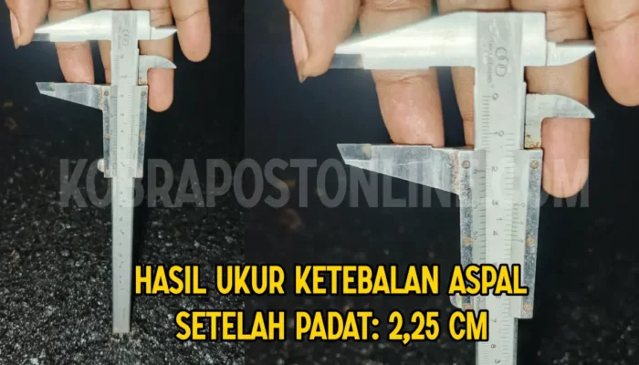 2 Paket Jalan, Dua Perusahaan, Satu Pelaksana: Ketebalan Aspal Griya Melati Bubulak Dipertanyakan Proyek jalan Griya Melati Bubulak Kota Bogor