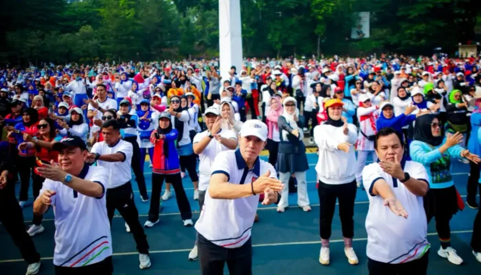 Dedie Rachim Ajak Warga Budayakan Olahraga, Dukung Atlet Kota Bogor di Porprov XV Jabar 2026 peringatan Haornas 2026 di Lapangan Sempur, Kota Bogor.