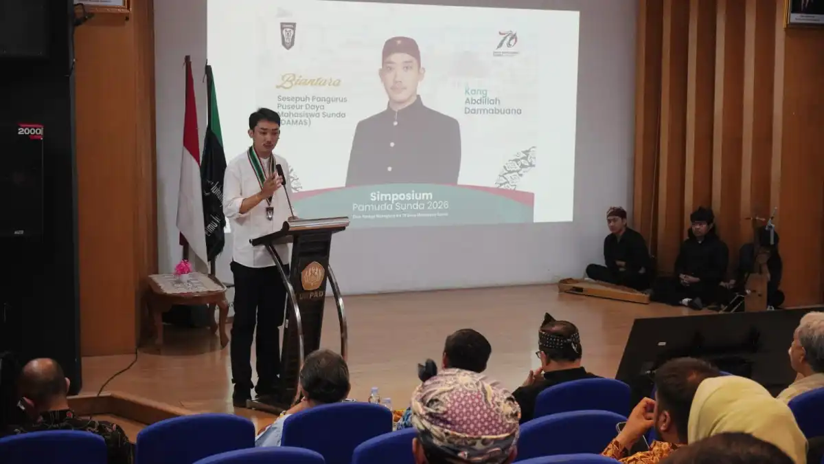 Milangkala ke-70 DAMAS, Abdillah Soroti Pengangguran Pemuda dan Masa Depan Budaya Sunda Simposium Pemuda Sunda 2026 dalam rangka Milangkala ke-70 DAMAS di Bandung
