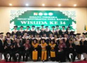 Prosesi wisuda 120 mahasiswa Universitas Nusa Bangsa di Bogor